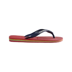 Kids' Brasil Logo Rose Gum Flip Flops