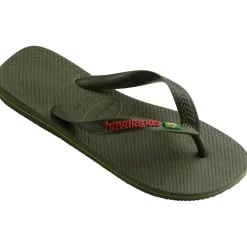 Kids' Brasil Logo Rose Gum Flip Flops