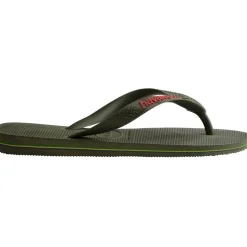 Kids' Brasil Logo Rose Gum Flip Flops