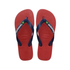 Kids' Brasil Logo Rose Gum Flip Flops