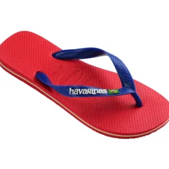 Kids' Brasil Logo Rose Gum Flip Flops