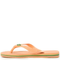 Kids' Brasil Logo Rose Gum Flip Flops