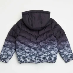 Kids' Camo Water and Wind Resistant Hooded Padded Puffer Jacket