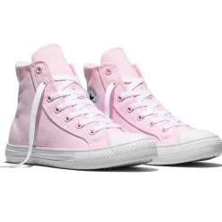 Kids' Canvas High-Top Trainers