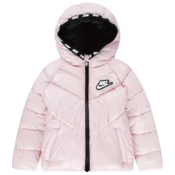 Kids' Chevron Cinched Medium Puffer Jacket