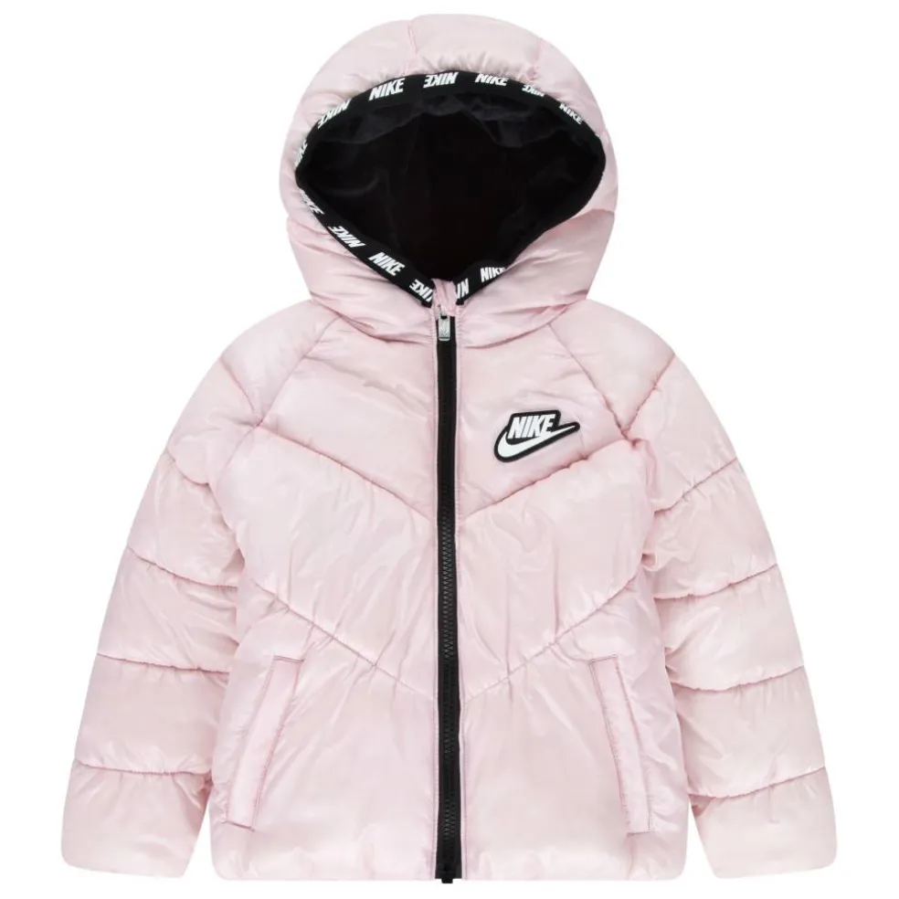 Kids' Chevron Cinched Medium Puffer Jacket