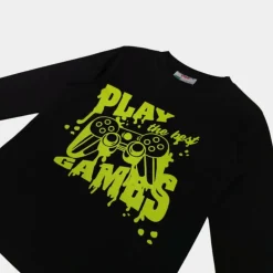 Kids' Cotton Gaming Relaxed Fit Long Sleeve Pyjama Sets