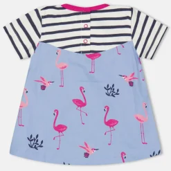 Kids' Fabric Mix A-Line Dress