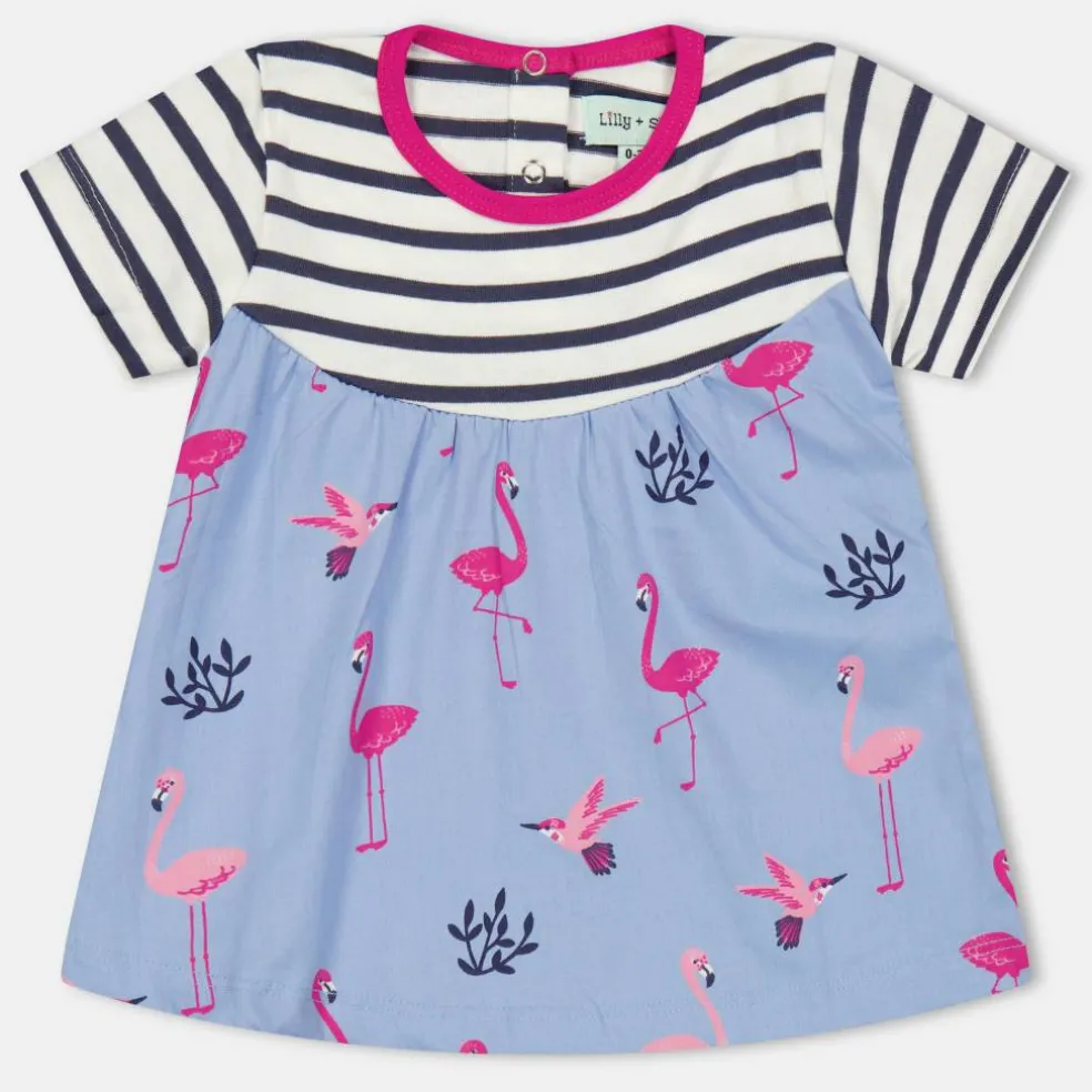 Kids' Fabric Mix A-Line Dress