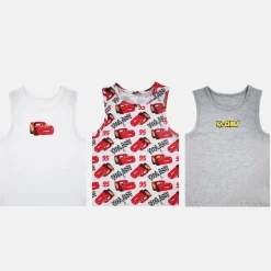 Kids Graphic Crew Neck 3 Pack Vests