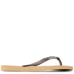 Kids' Hav Slim Animals Sand Grey/Golden Flip Flops