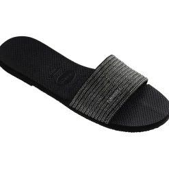 Kids' Hav You Malta Metallic Golden Flip Flops