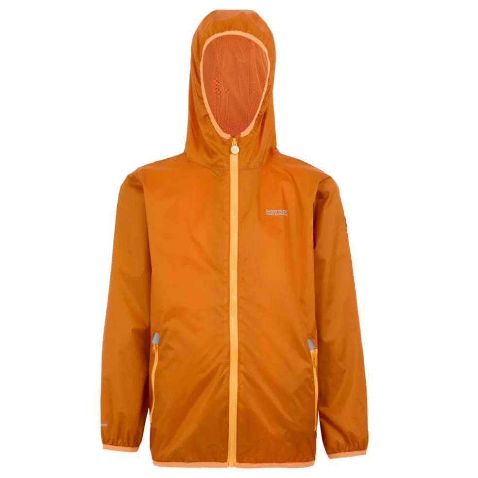 Kids Lever II Packable Reflective Long Sleeve Waterproof Jacket