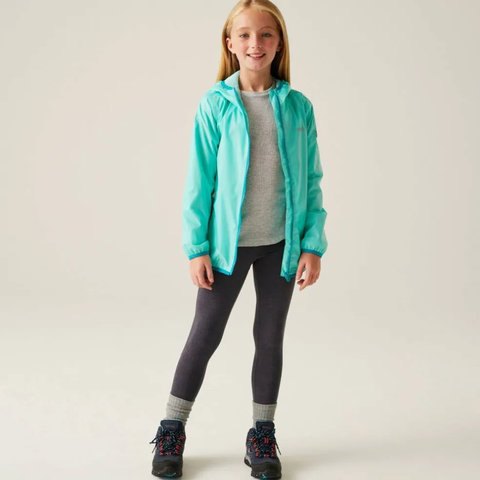 Kids Lever II Packable Reflective Long Sleeve Waterproof Jacket