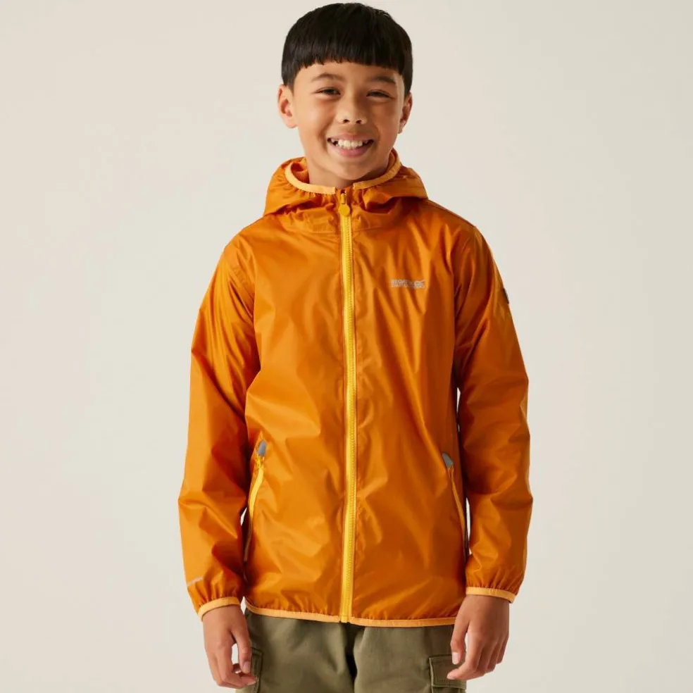 Kids Lever II Packable Reflective Long Sleeve Waterproof Jacket