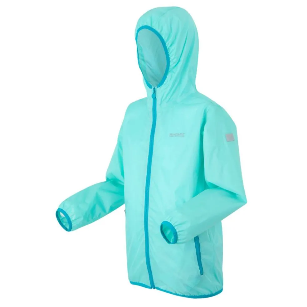 Kids Lever II Packable Reflective Long Sleeve Waterproof Jacket