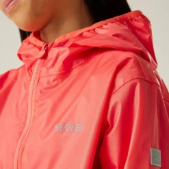Kids Lever II Packable Reflective Long Sleeve Waterproof Jacket