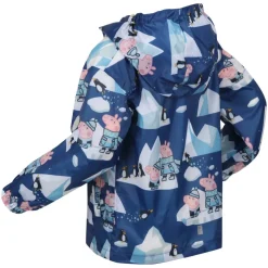 Kids' Pepa Waterproof Sealed Seams Adjustable Hood Reflective Waterproof Jacket