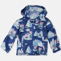 Kids' Pepa Waterproof Sealed Seams Adjustable Hood Reflective Waterproof Jacket