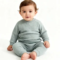 Kids' Pointelle Cotton Long Sleeve Pyjama Set