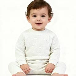 Kids' Pointelle Cotton Long Sleeve Pyjama Set