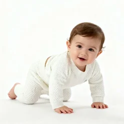 Kids' Pointelle Cotton Long Sleeve Pyjama Set