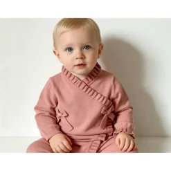 Kids' Ruffle Detail Viscose Long Sleeve Onesie