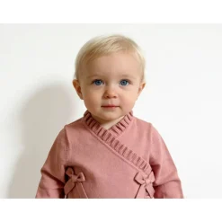Kids' Ruffle Detail Viscose Long Sleeve Onesie