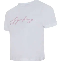 Kids Script Jersey Fitted White T-Shirt