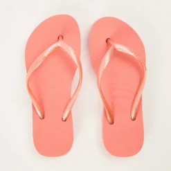 Kids' Slim Flatform Golden Flip Flops