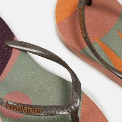Kids' Slim Palette Glow Velvet Rose Flip Flops
