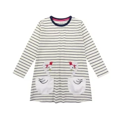 Kids' Swan Pocket A-Line Dress