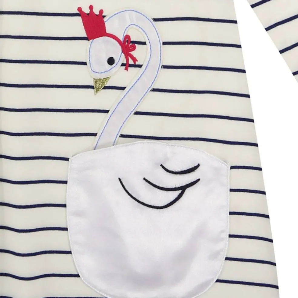 Kids' Swan Pocket A-Line Dress