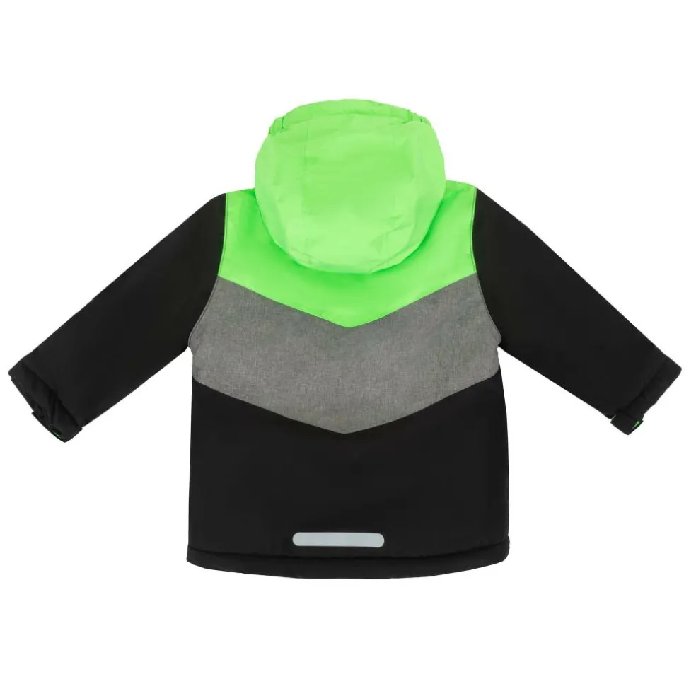 Kids' Windproof Fleece Lined Hooded Long Sleeve Ski Jacket