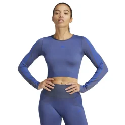 Knit Long Sleeve Gym Top Womens