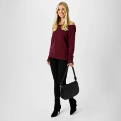 Knitted Bardot Jumper