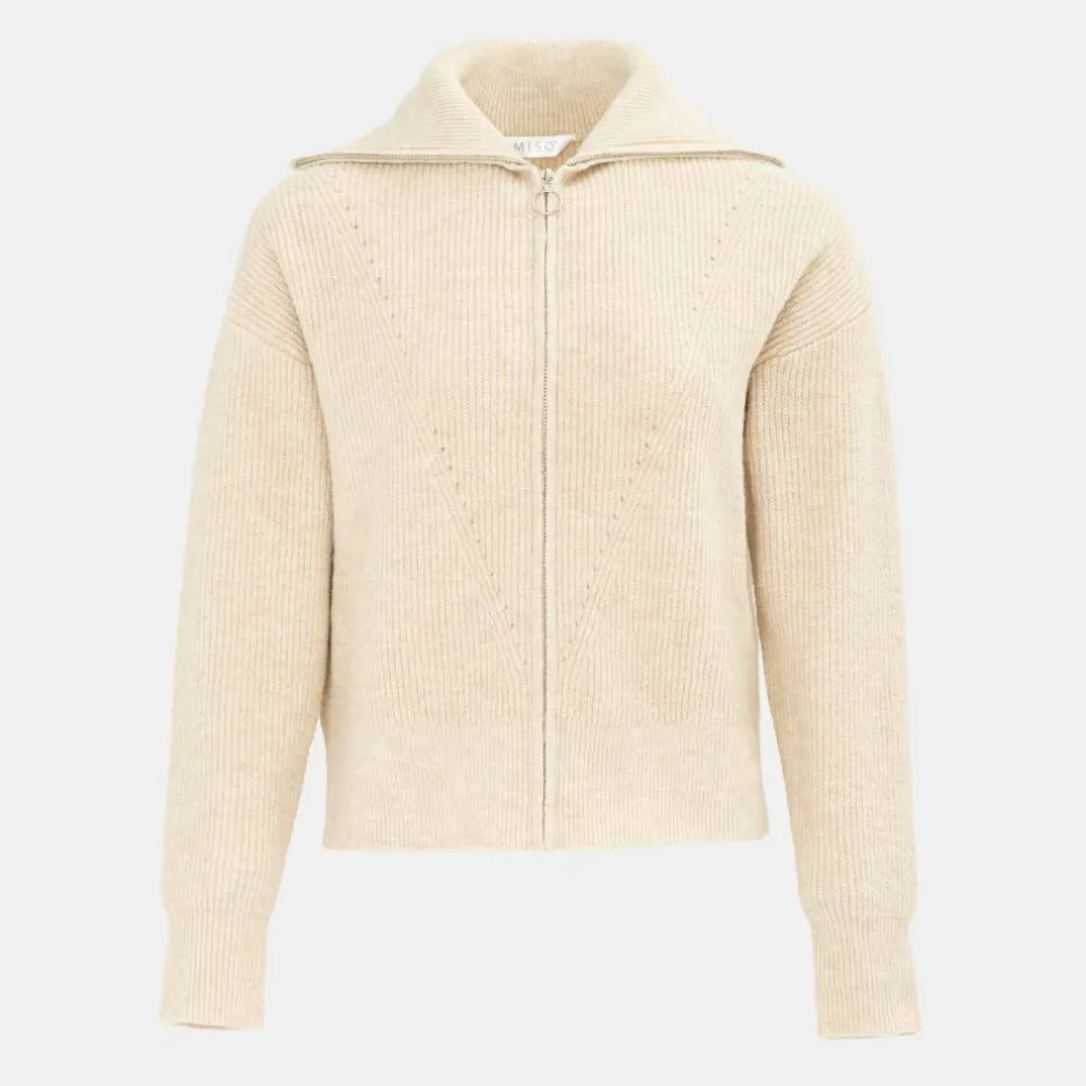 Knit Zip up Cardigan Women