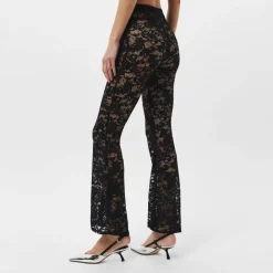 Lace Flared Trousers Womens