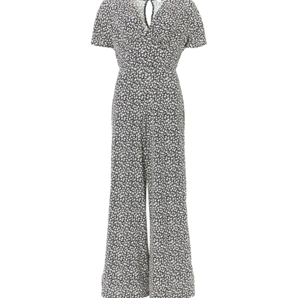 Ladies Mono Wide Leg Printed Jumpsuit