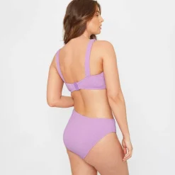 Ladies Textured Square Neck Bikini Top