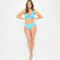 Ladies Textured Triangle Bikini Top