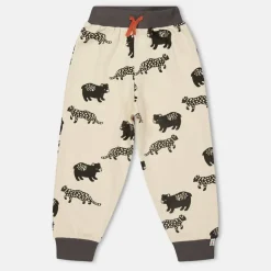 Leopard Closed Hem Fleece Joggers