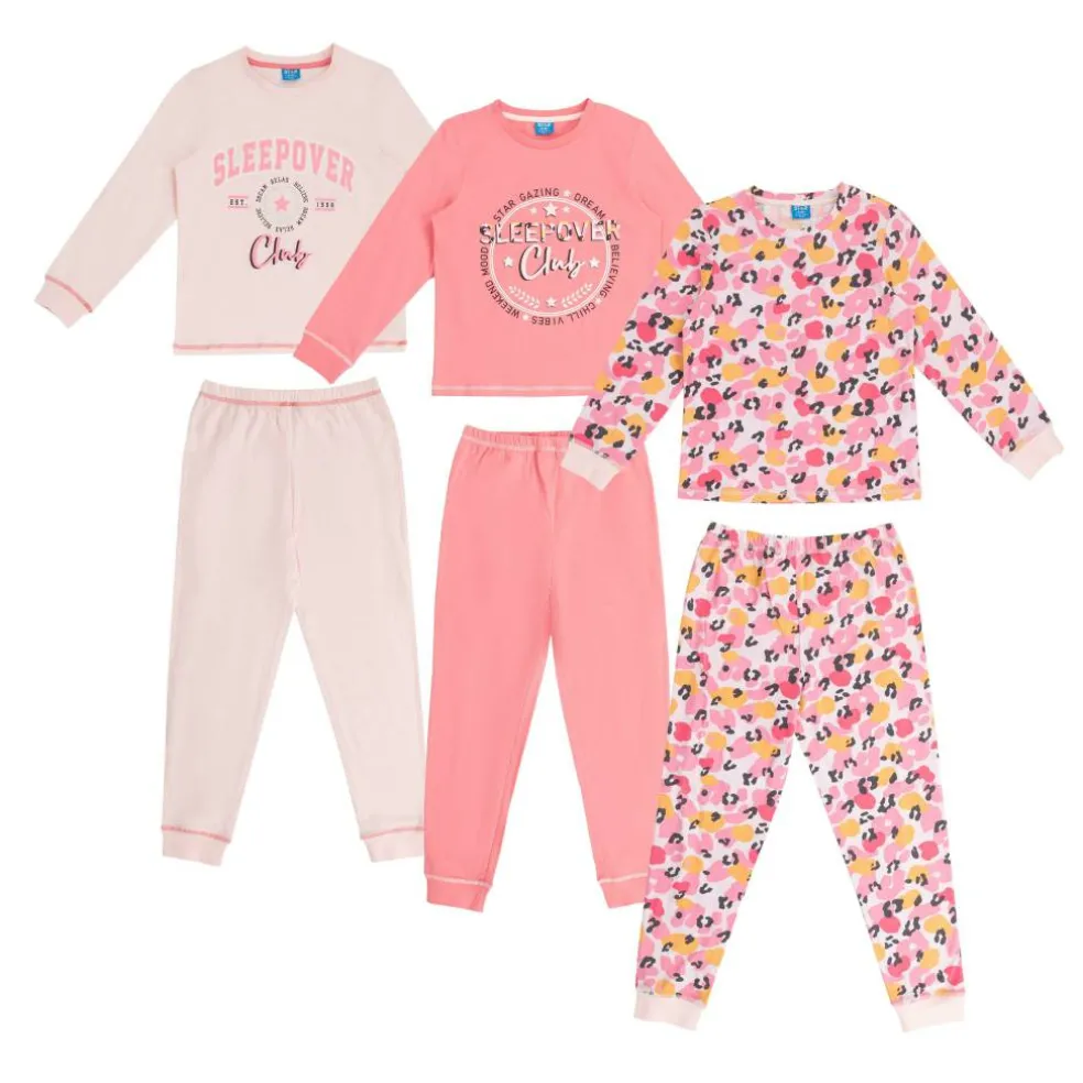 Leopard Pyjamas 3pk Girl