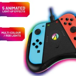 Light-Up Play & Charge Comfort Controller compatible with Nintendo Switch Joy-Con controllers