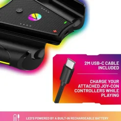 Light-Up Play & Charge Comfort Controller compatible with Nintendo Switch Joy-Con controllers