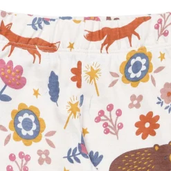 Lilly & Sid Multicoloured Animal Forest And Stripe Print Leggings - 2 Pack