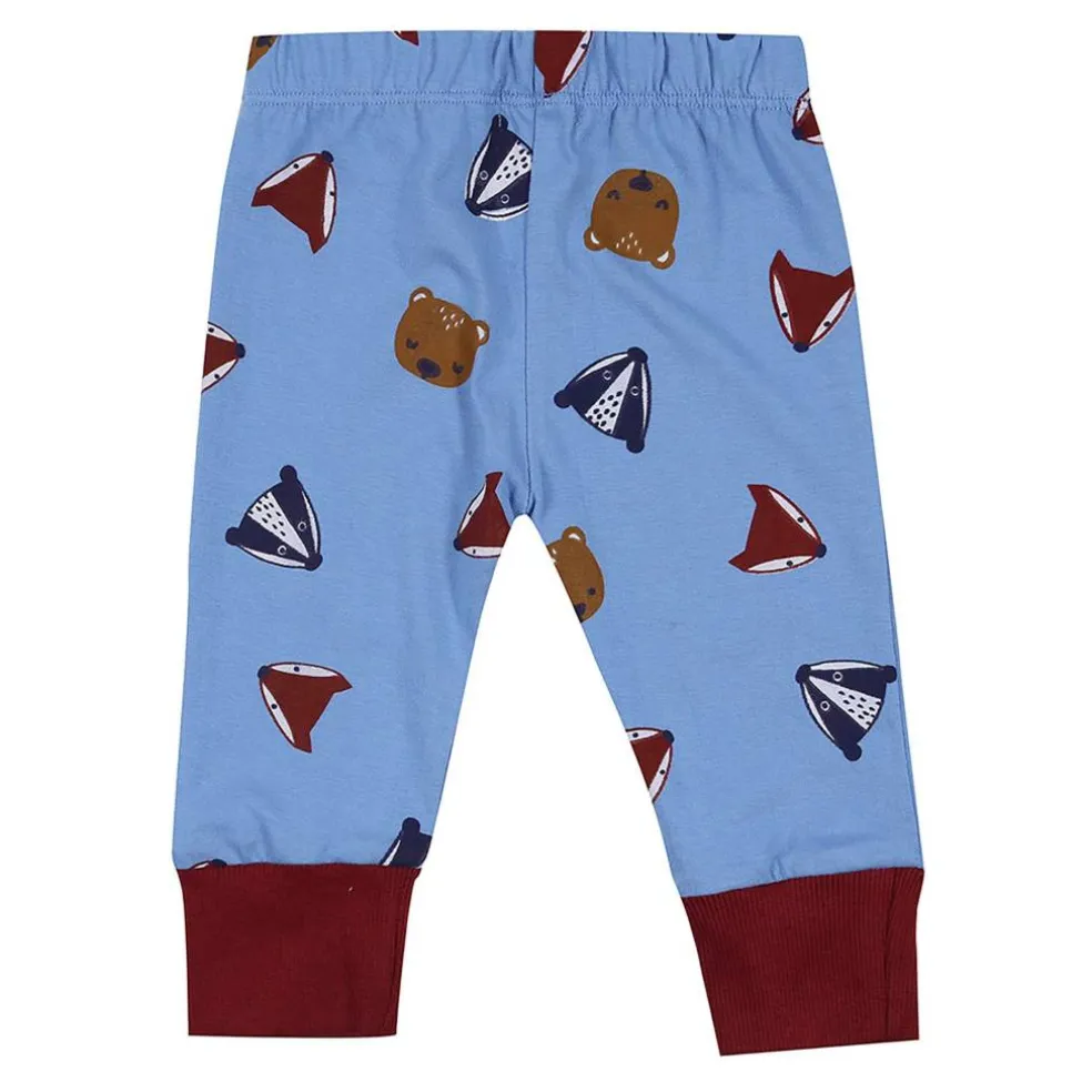 Lilly & Sid Multicoloured Sid And Stripe Print Leggings - 2 Pack
