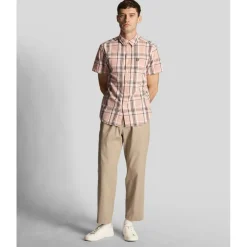 Linen Check Short Sleeve Shirt