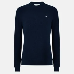 Linus seed stitch Crew Neck Jumper Men