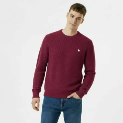 Linus seed stitch Crew Neck Jumper Men